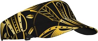 IUBBKI Sunscreen Visor Cap Geometric Wavy Background Sun Visor Hats Adjustable Empty Top Baseball Cap Ball Caps for Women and Men