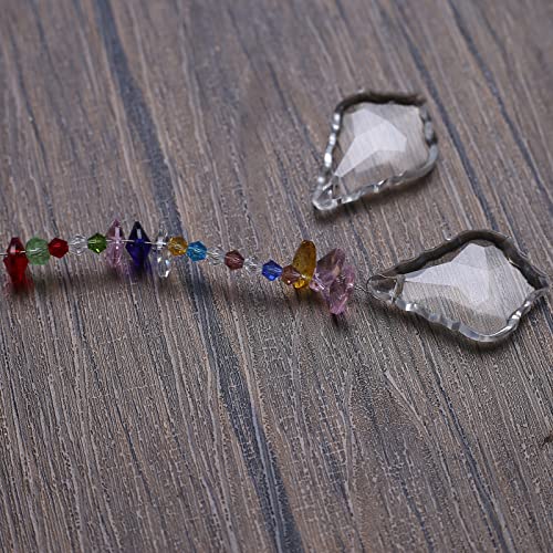 ToBeIT 12pcs Crystal Sun Catcher Conjures Light Reflections Decorative Pendant DIY Suncatcher Set - Image 3