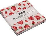 Farm Fresh Charm Pack by Gingiber; 42-5 Inch Precut Fabric Quilt Squares