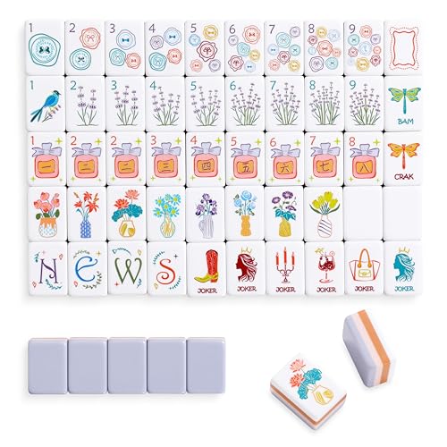 Set de Azulejos Mahjong Americano 160 Piezas Acrílico
