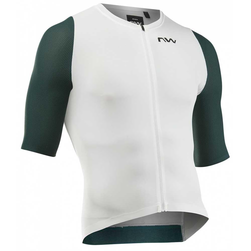 Northwave Extreme Evo Maglia da ciclismo corta, bianco/petrolio 2026