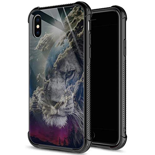 Coque iPhone X et XS Motif Astronaute Espace Cadeau Idéal en Verre Trempé pour Homme et Garçon