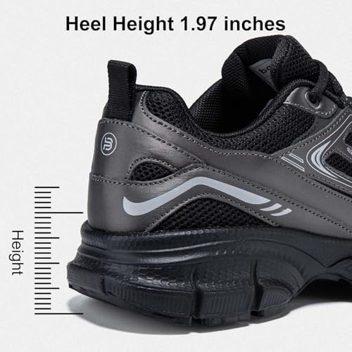 Image of BAASPLOA Women's Chunky Fashion Sneakers Casual Sports Shoes Mesh Breathable Athletic Gym Workout Tennis Shoe Platform Thick Walking Shoes