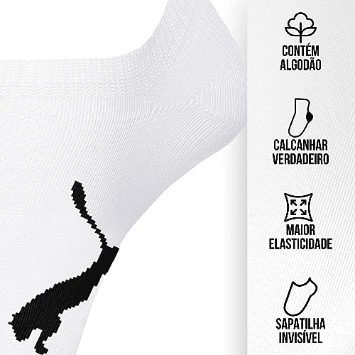 Kit 12 Pares Meias Puma Sapatilha Invisível Esportiva Masculino | KIT - C | 39-43