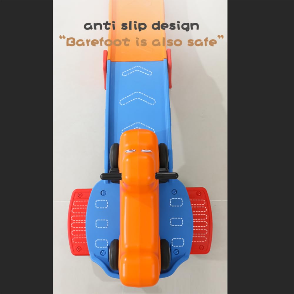 Kids Roller Coaster Ride on Toy for Toddlers, Indoor/Outdoor Playset Toddler Push Car Ride on Toys for Ages 2-8 Years Old