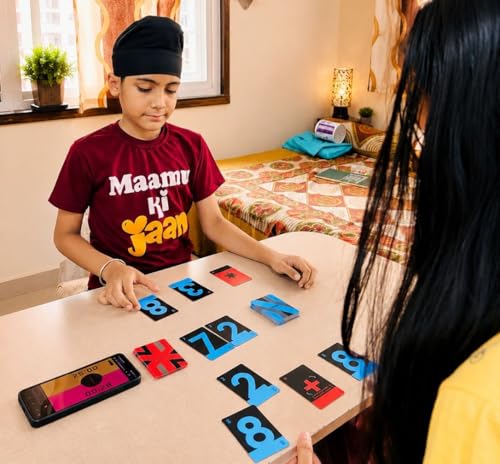 Image of MathBiceps Combine - Educational Math Card Game | Strategy & Mental Math Game for 1-6 Players | 55 Cards | Ages 11+