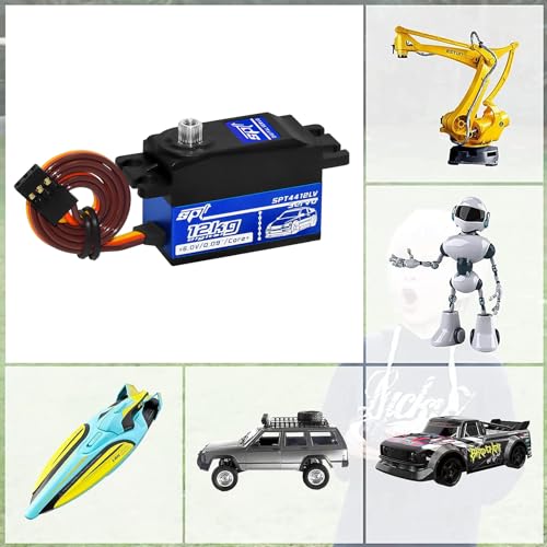 Woaeiuos WO-071-12KG Low Profile Servo Rc Digital Servo High Torque Full Metal Gear & Steering Servo Arm For 1/10 Rc Car Tamiya Kyosho On-Road Touring Drift Car thumb #5