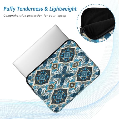 Funda para portátil azul Talavera Mexicana 13-14 pulgadas miniatura 5