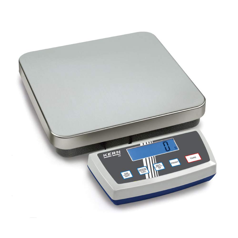 Kern Plattformwaage DE 6K1D W?gebereich (max.) 6 kg Ablesbarkeit 1 g, 2 g netzbetrieben, batteriebet (DE 6K1D)