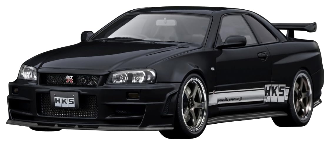 イグニッションモデル　スカイラインR34GT-R　HKSデモカー 1/18 イグニッションモデル 日産スカイライン R34GT-R HKSデモカー
