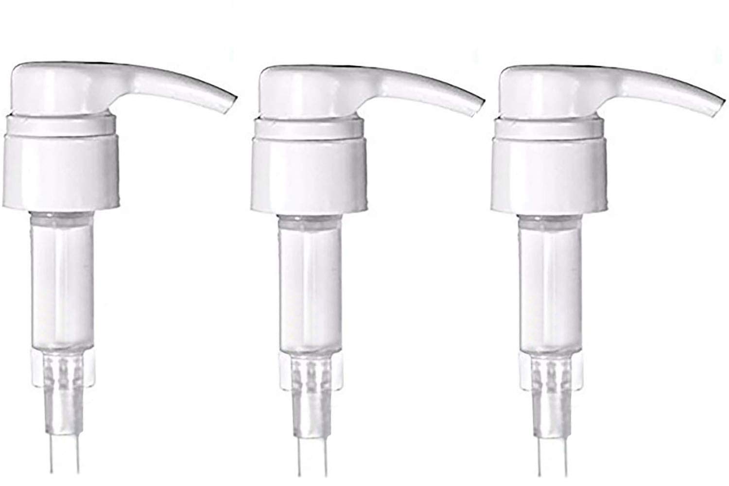 Shampoo Bottle Pumps for 1 Liter Bottles 32 oz 1 inch | Pump Dispenser Replacement for Shower, Conditioner, Lotion, Body Soap | No Rust Head Part Top Pack of 3