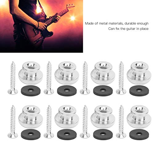 Botão de extremidade de guitarra, trava de alça de guitarra, prática universal para guitarra acústic