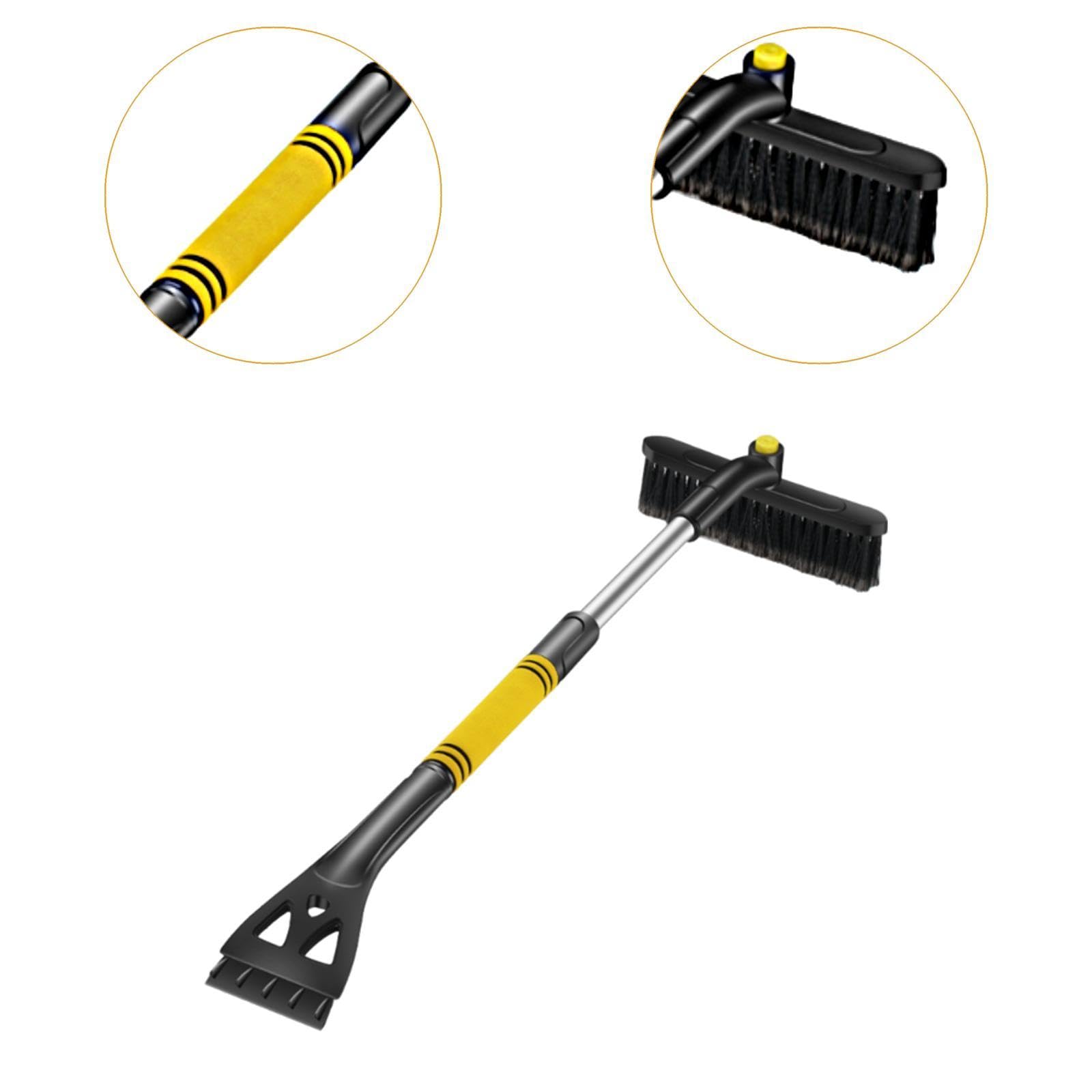Herramienta Genérica para Hielo, Cepillo para Nieve, Herramienta para Quitar La Nieve Del Coche, 3 en 1, Portátil Y Multifuncional para Parabri, Amarillo