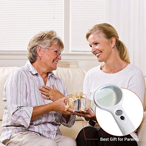 Lupa portátil com 3 lupa iluminada com LED 3 Lente de microscópio 45X Lupa de relógio de joias Lupa