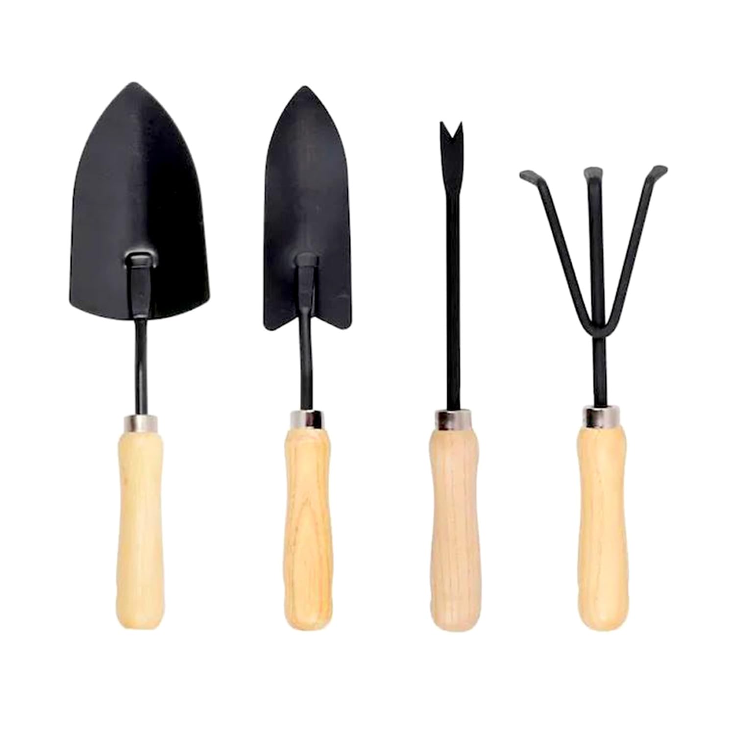 Avilia Cesto con Attrezzi per Giardinaggio - Set Completo con Rastrello e Palette, Ideale per la Cura del Giardino, 22x22x35 cm