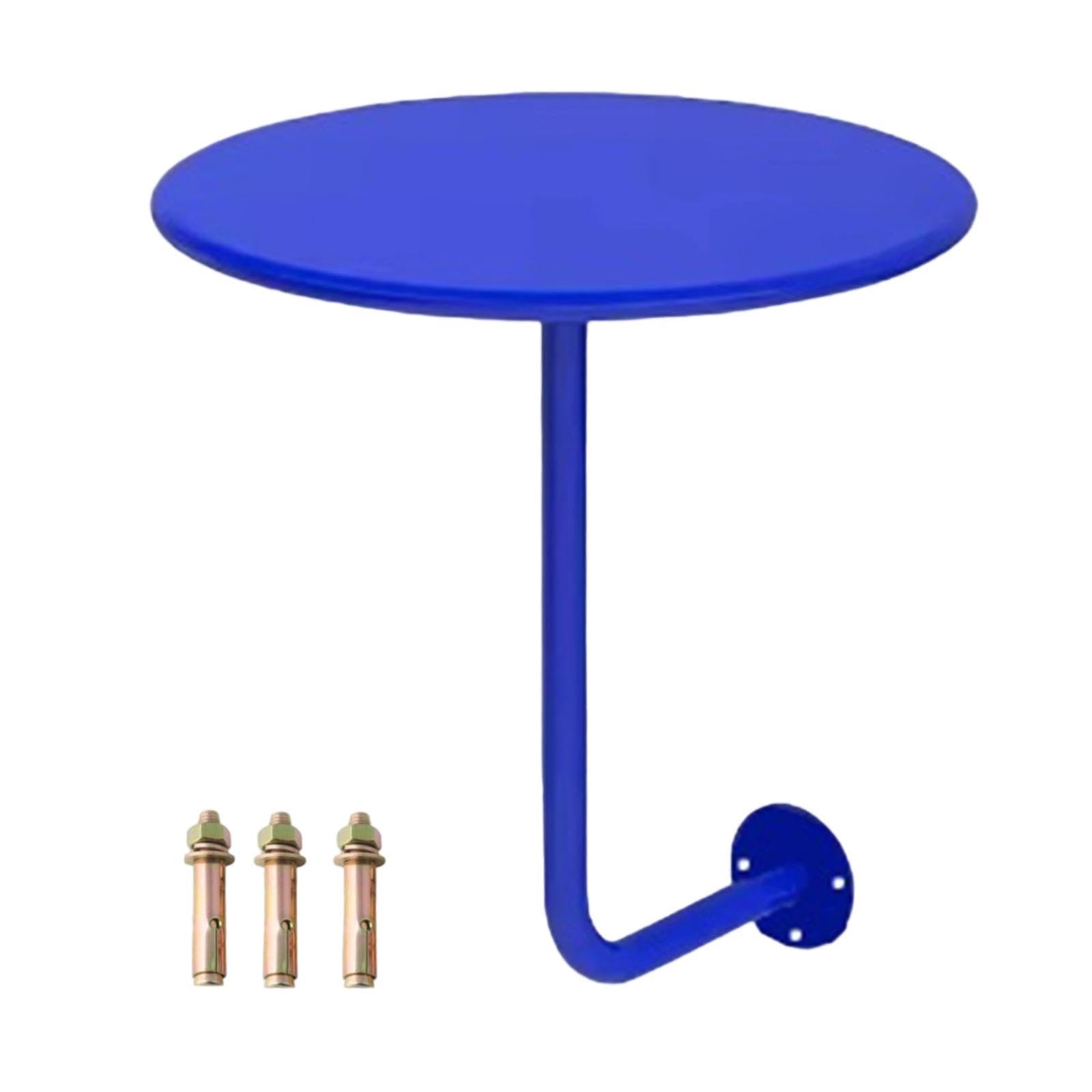 Pub Dining Table Small Side Table Metal Round Table for Kitchen Balcony Home Blue|Yard, Garden & Outdoor Living|Home & Garden|Tables-image-1