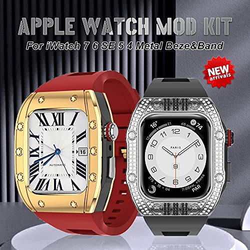 Kit de modification iWatch luxe en métal de qualité supérieure pour boîtier Apple Watch 45mm - 2
