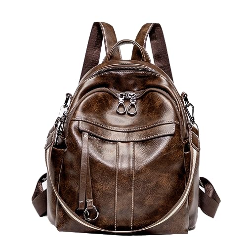 Sac antivol femme rétro café contre les pickpockets en transport en commun