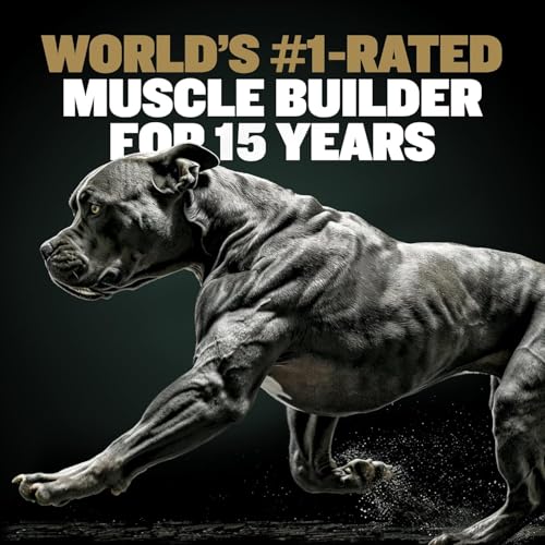 Bully Max 11-in-1 Muscle Gain Power Chews - High Protein Dog Supplement with Amino Acids - Healthy Treats for Puppy & Adult Dogs - Premium Muscle Builder for All Breeds - 75 Tasty Soft Dog Chews