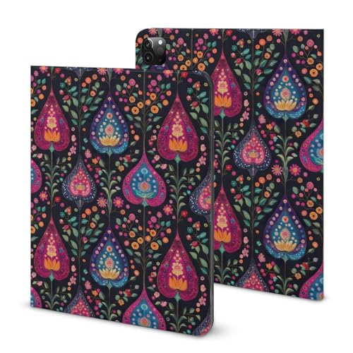 Étui iPad Pro 11 antichoc vintage, protection fine avec porte-stylet