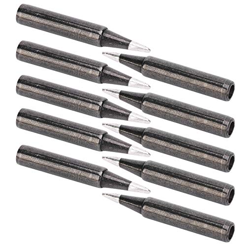Itonash 10Pcs Soldering Iron Tips, Heats Up Quickly Easy to Tin No Virtual Soldering, with High Melting Point Baking Varnish, for 900M 907 933 936 937 938 Series Soldering Stations