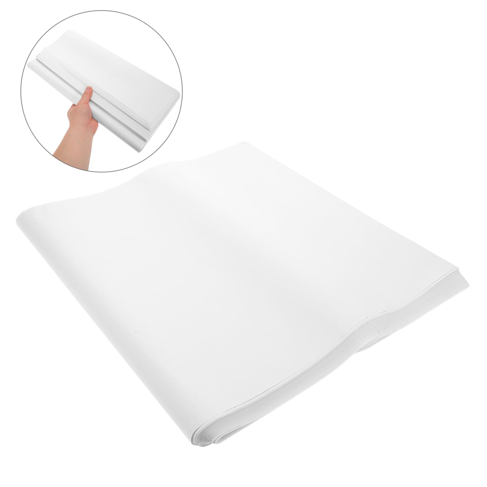 Papel de Embalaje para Mudanzas 100 Hojas de Papel Color Blanco | 70 X 38cm, para Rellenar Cajas, Artículos Frágiles y Materiales de Embalaje