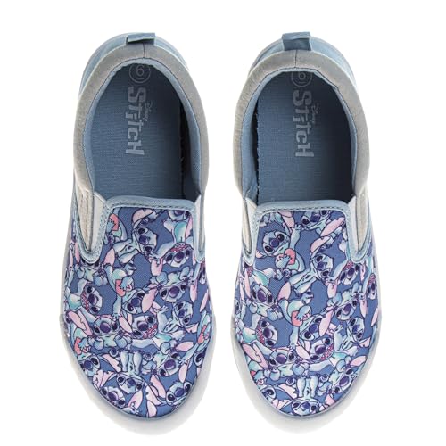 Disney Lilo and Stitch Lowtop Sneakers - Women Stitch Low Top Shoes Slipon Closure Cushioned...