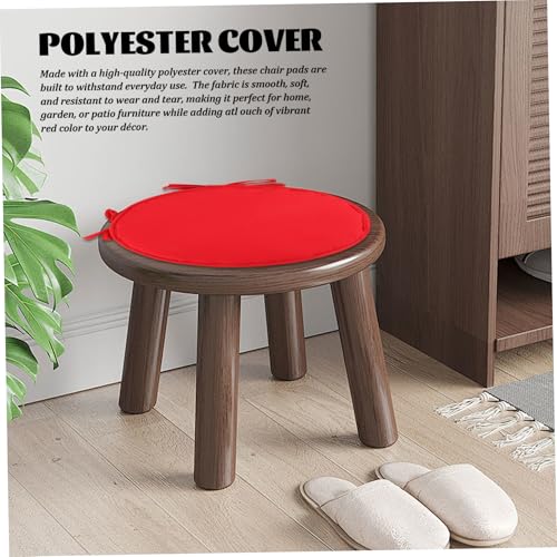 Cojines de silla redonda 15x15 con relleno de esponja mullida y fundas lavables de poliéster 5