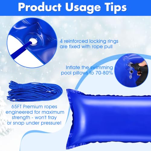 4x15FT Pool Pillows for Above Ground Pools, Pool Pillow for Winterizing by NamcheBarwa - Used condition - Image 6