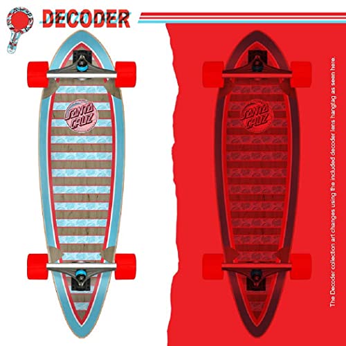 Santa Cruz Skateboards Decoder Wave Pintail Longboard Cruzer, 9.2" x 33" - Image 2