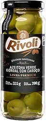 Rivoli Azeitona Verde Em Conserva Gordal Premium Vidro 200G