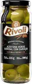 Rivoli Azeitona Verde Em Conserva Gordal Premium Vidro 200G