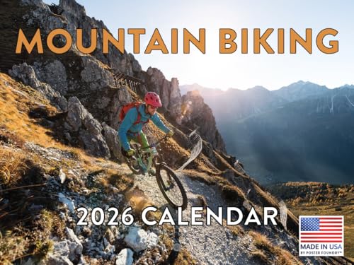 Mountain Bike Calendar 2026 USA Made 12-Month Wall Calendar