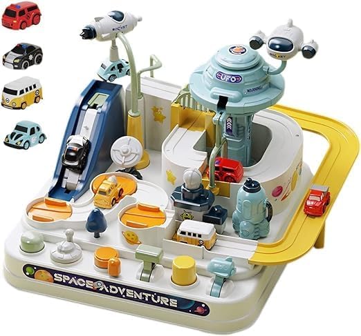 Roscoe Explore Space Car Adventue Toy, Race Tracks Car Adventure Toys, Space Theme Early Educational Interactive Game Track Toy for Boys Girls,Enhance Fine Motor Skills Bithday Gifts for Kids (B0DF5HR46M) Amazon Price History, Amazon Price Tracker