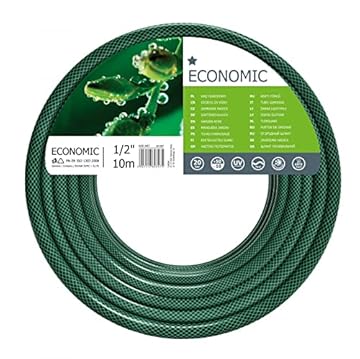 cellfast 10-007 - Tubo da giardino economico, verde, 1/2"