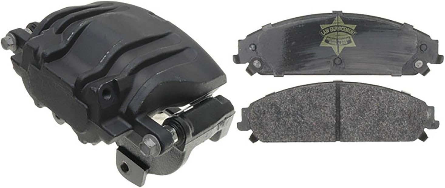 ACDelco Gold 18R2412PV (19322753) Front Disc Brake Caliper Assembly with Semi-Metallic Pads (Loaded Police)