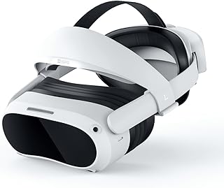 AMVR Comfort Head Strap for Pico 4 Accessories, Elite Strap Replacement for Enhanced Forehead support to reduce facial pressure, with innovative soft silicone retractable breathable face pad for pico4