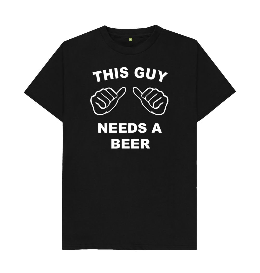 Shirtbox This Guy Needs A Beer Slogan T-Shirt