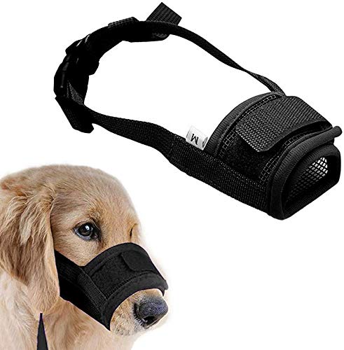 Coppthinktu Muzzle for Dogs - Adjustable Soft Dog Muzzle for Small Medium Large