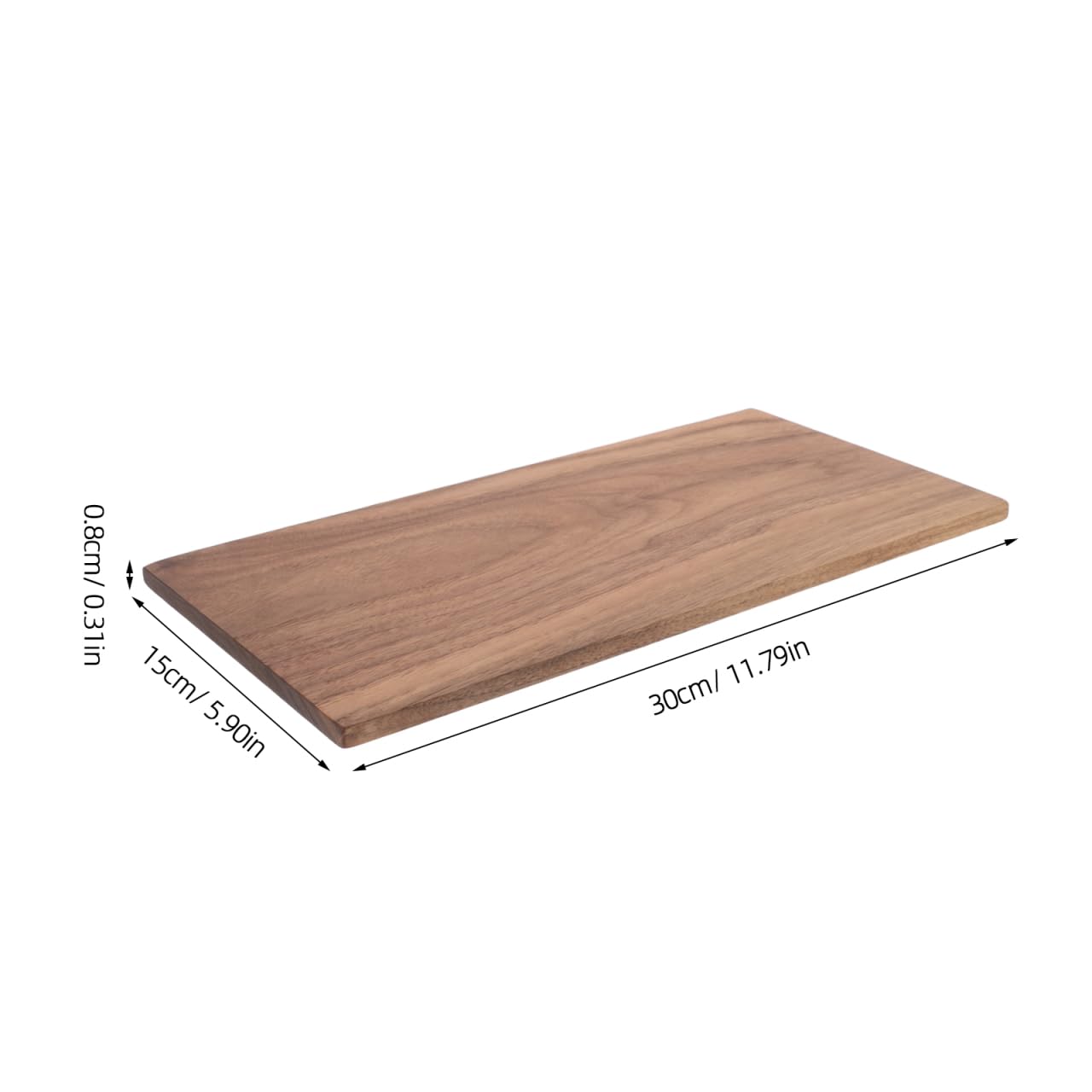 SHINEOFI Blocco di legno di noce spesso per artigianato, tavola di legno duro non finita con venature naturali per principianti progetti fai da te e intaglio artistico del legno