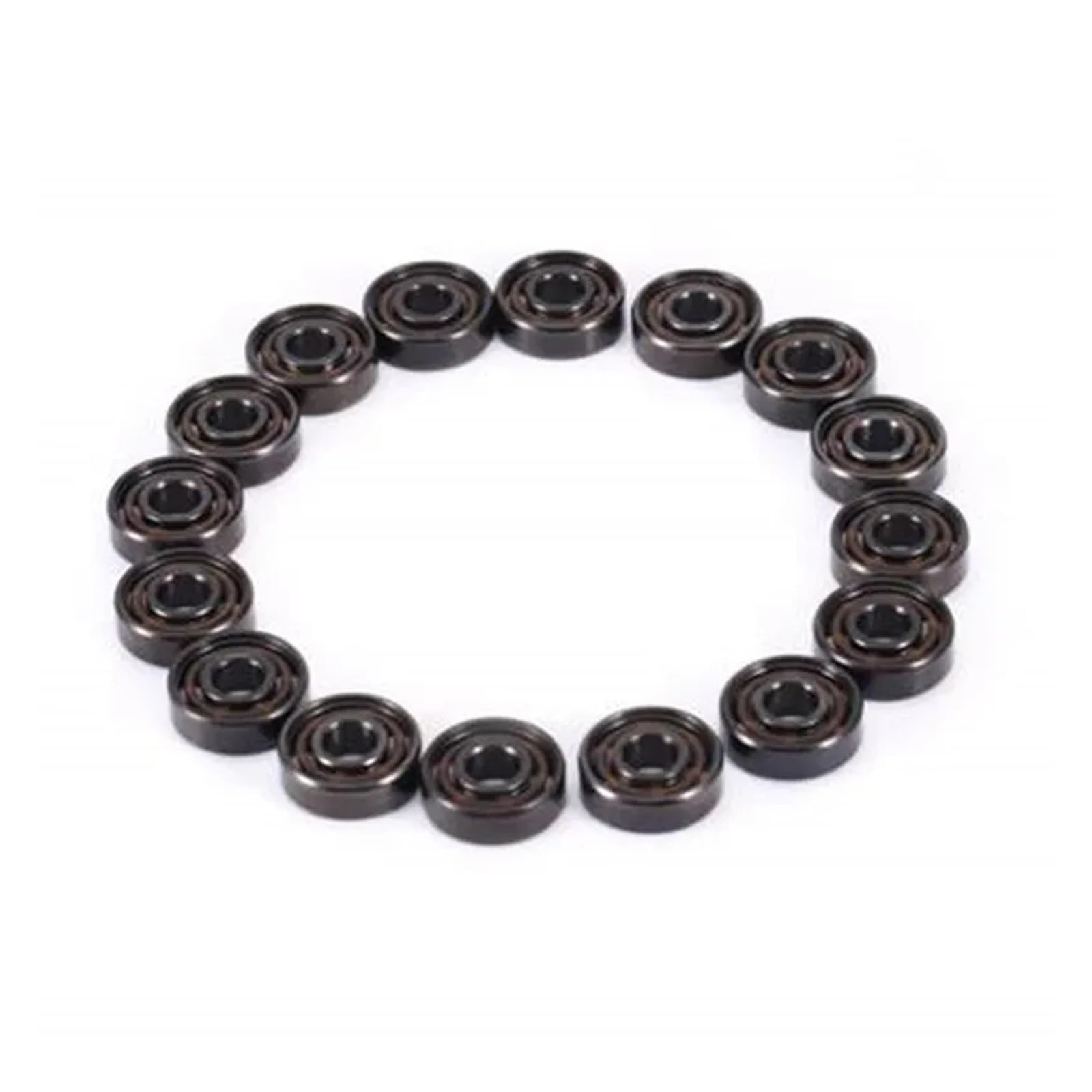 16 Pcs 608 8x22x7mm ABEC-11 Hybrid Ceramic Skate Bearings, White ZrO2 Balls for Skateboards and Hand Spinners