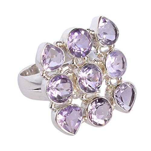 Bague améthyste en argent massif, le cadeau idéal pour femme à Noël