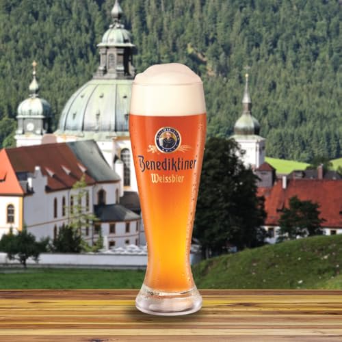 Pack Copo Benediktiner Weissbier – contendo 2 unidades com capacidade de 500ml cada.