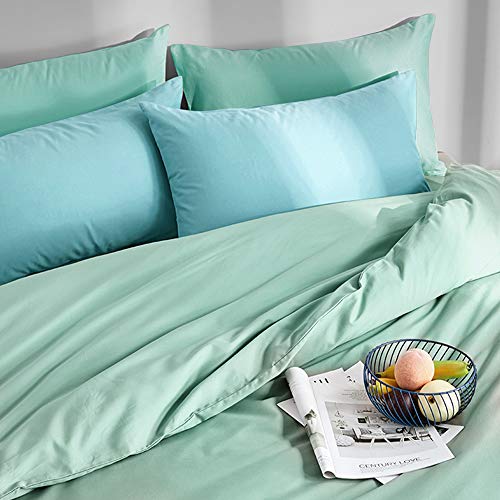 FLXXIE 2 Pack Microfiber King Pillow Cases, 1800 Super Soft Pillowcases with Envelope Closure, Wrinkle, Fade and Stain Resistant Pillow Covers, 20x36, Aqua