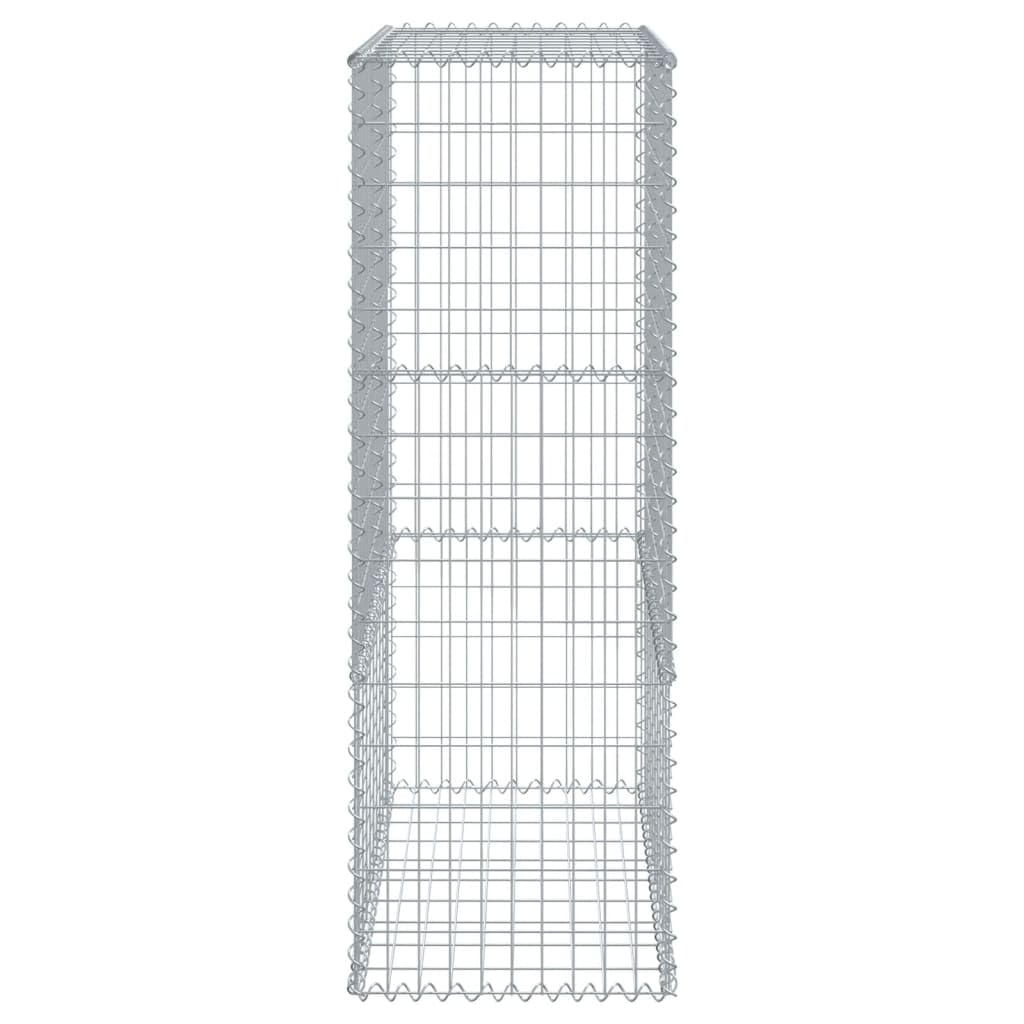 Panier Gabion Avec Couvercle 300x50x200 Cm - Fil Galvanisé, Maille 10x5 Cm - Pour Jardin, Mur, Décoration Extérieure - 2