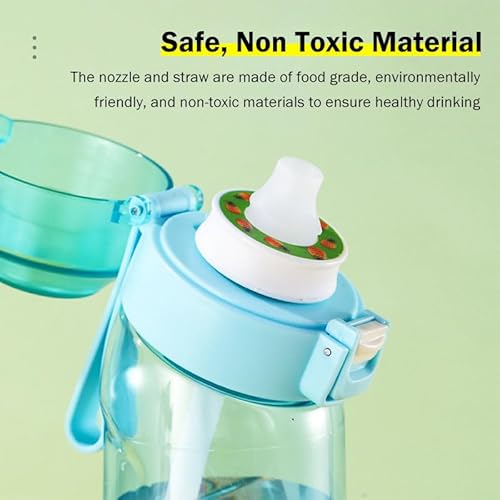 ciciglow Air Water Bottle with Flavor Pod, 650ml Air Water Up Bottle with Straw | Sugar Free | Fruit Fragrance Scented Water Cup, Leakproof Sports Water Bottle (Pink)