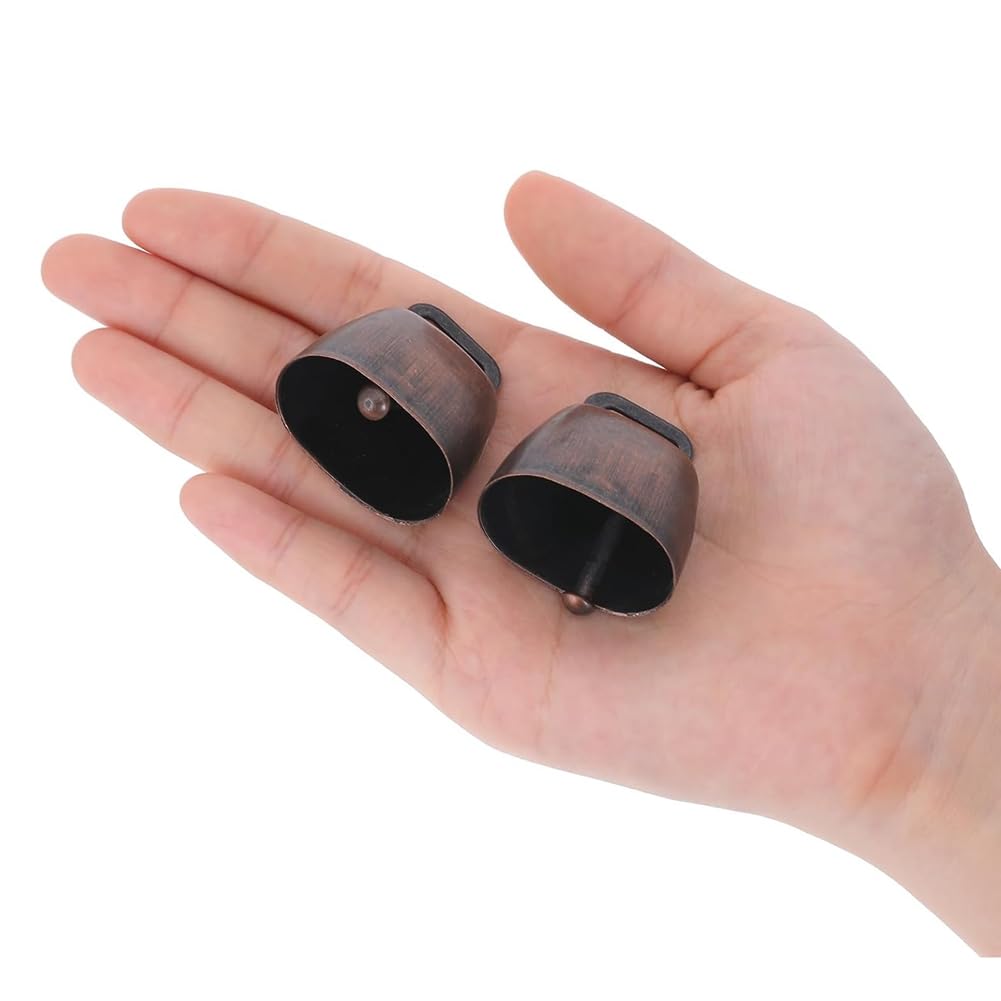 Bloepum 10PCS Cow Horse Sheep Grazing Copper Bells, Cattle Farm Animal Copper Loud Bronze Bell Small Brass Bells