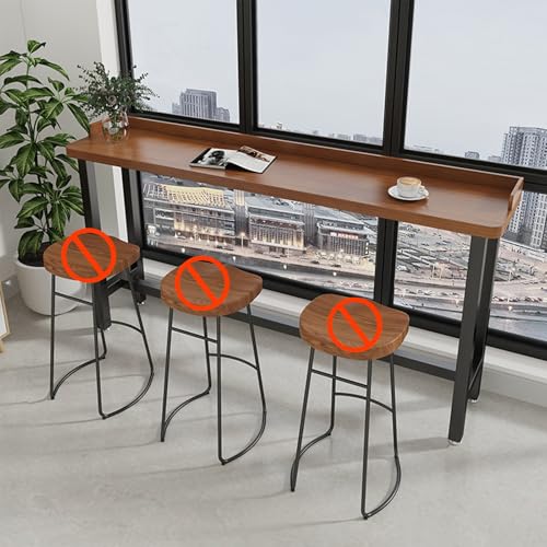 Mesa de madera con altura de barra para sala de estar, restaurante o bar, diseño duradero y elegante