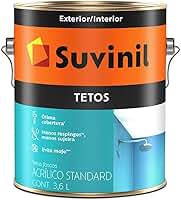Tinta Acrílica Fosca para Teto 3,6 Litros Branco Neve - 51470671 - SUVINIL - Tinta Acrílica Fosca para Teto 3,6 Litros Branco Neve - 51470671 - SUVINIL