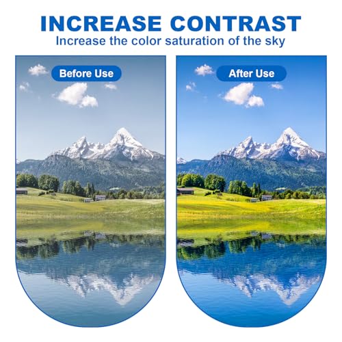 AMFUN 52mm Filtro Polarizador CPL de Lente de teléfono, Clip-on Filtro Polarizador Circular para Teléfono, Universal para Cámara de Teléfono Móvil con Clip, Accesorios de (Negra) - imagen 7